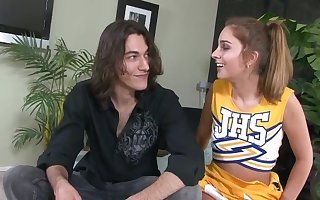 Cheerleader devours stepbrothers wet dong in ways that seem out of this world